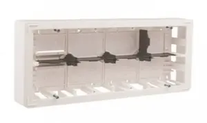 SecurityNET WP45X4563 Triple Surface-Mounted Box for 6 Modules White