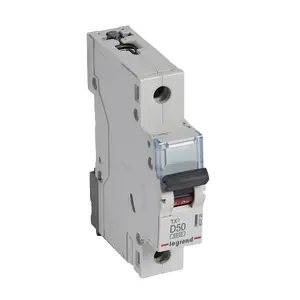 Автоматический выключатель Legrand TX3 1P, 50А, тип D, 6кА
