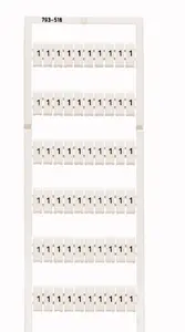 Wago 793-518 Terminal Block Markers, White, 100 Pieces