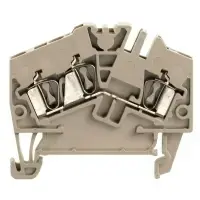 Weidmüller 1706010000 3-Wire Fuse Terminal Block 2.5 mm² Beige