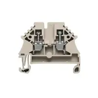 Клеммная колодка Weidmüller 1023700000, 2-проводная проходная, 2.5 мм², бежевая
