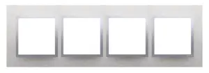 Kontakt-Simon DRN4/77 Quadruple Frame for Simon 54 Nature Series Metallic