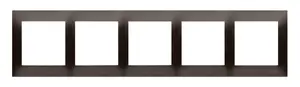 Kontakt-Simon DR5/46 Five-Gang Universal Frame for Simon 54 Series