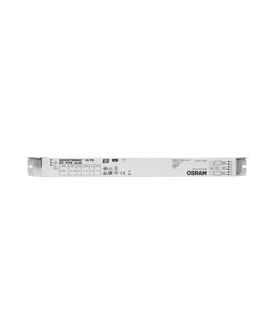 Osram QT-FIT8 2X36 elektroniskais balasts Photo 2