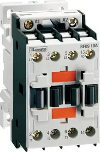 Lovato Electric BF0901A048 Power Contactor 9A 3-Pole 48V AC 1NC