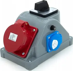ELS Elektrotechnika COMBOPOL Construction Distribution Board 32A/5, 230V Socket, L-0-P Switch, Surface Mounted