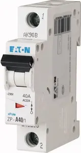 Модульный выключатель нагрузки Eaton ZP-A40/1, 40А, 1-полюсный