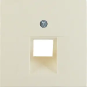 Hager 5314078982 Cream Data Socket Cover Plate