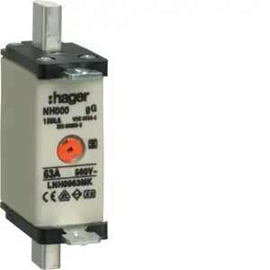 Hager LNH0063MK NH000 Fuse Link 63A gG 500V
