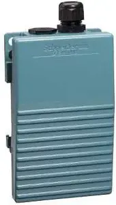 Schneider Electric XPEM211 Single Foot Switch, Metal, 1NO+2NC, 2-Step, Without Protective Cover, Blue