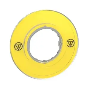 Schneider Electric ZBY9121 3D apzīmējumu plāksnīte avārijas apturēšanas pogai, 60 mm