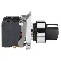 Переключатель Schneider Electric XB4, 2-позиционный, 22 мм, 1НО+1НЗ