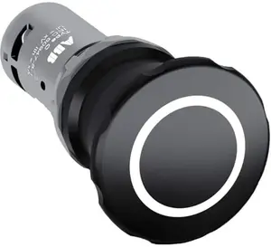 ABB CE4P-10B-11 Mushroom Emergency Stop Pushbutton 40mm, 1NO+1NC, 24-300V