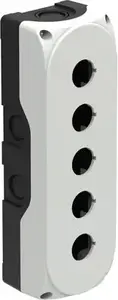 LOVATO Electric LPZP5A8 5-Hole Control Station Enclosure 22mm White IP67