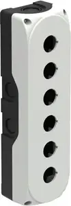 LOVATO Electric LPZP6A8 vadības pults korpuss 6 caurumiem 22mm balts IP67