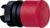 Schneider Electric ZA2BS834 Emergency Stop Push Button Operator, Red, Turn to Release, Non-Illuminated