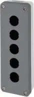 Корпус кнопочного поста Schneider Electric XALD05, 5 отверстий, 22 мм, IP65, серый