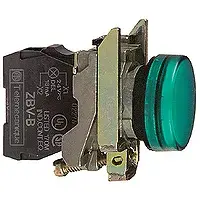 Schneider Electric XB4BVM3 LED Alarm Light Indicator, 230-240V, Green