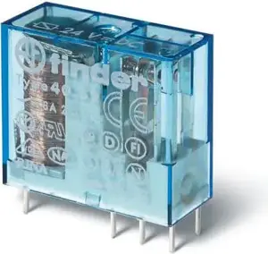 Finder 40.52.9.005.0000 miniatūrais relejs, 2 kontakti, 8A, 5V DC