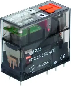 Миниатюрное реле Relpol RMP84-2012-25-5024-WT 2P 8A 24V AC для печатных плат
