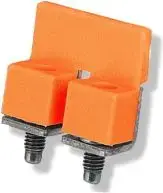 Simet ZZ 2-2.5 2-pole screw terminal block, 24A, orange