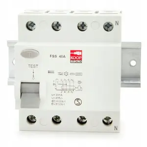 KOOP Elektro FSS Residual Current Circuit Breaker 4P 40A 30mA Type A