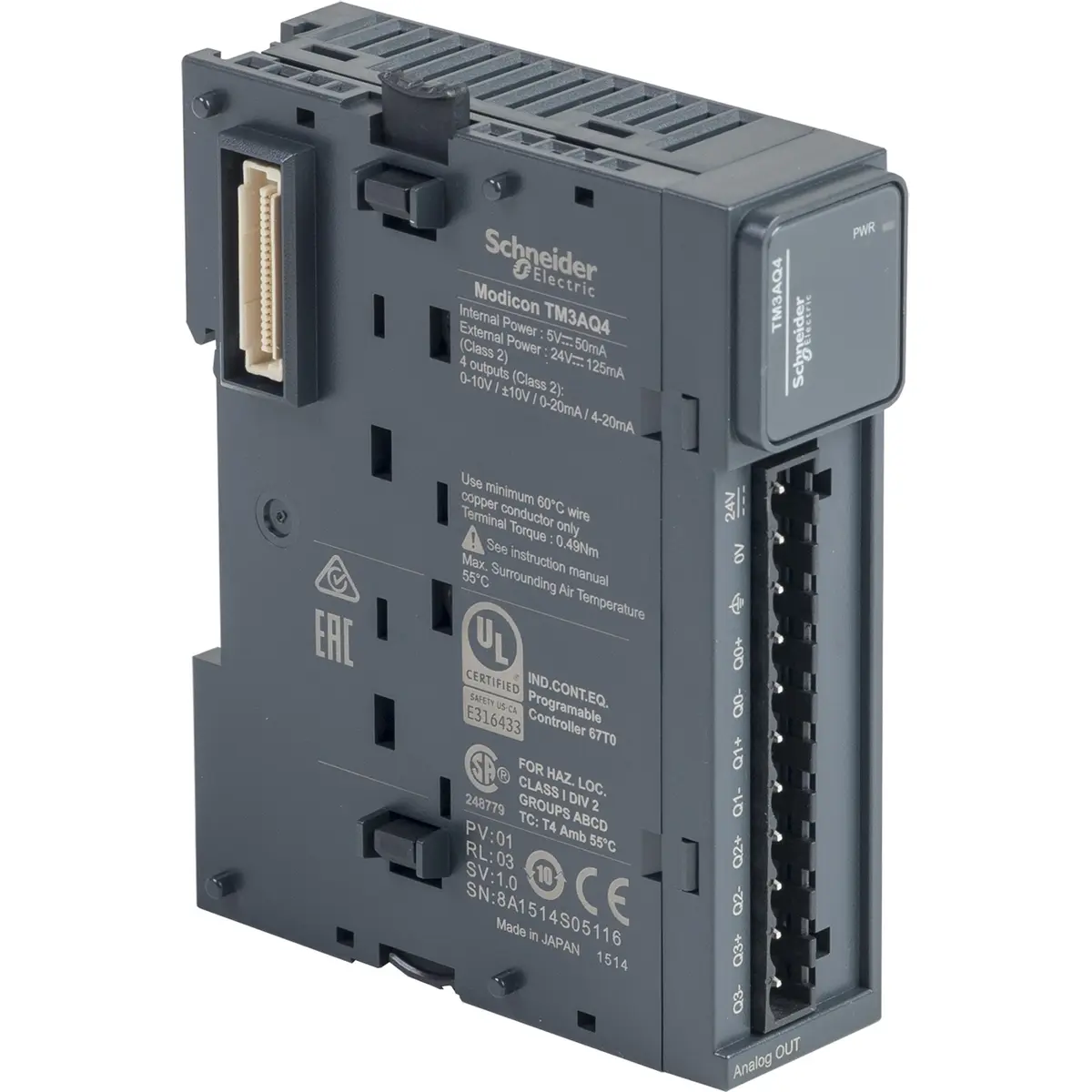 Schneider Electric FP2 sērijas analogās izvades