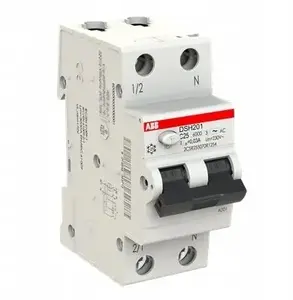 ABB DSH201 C25 AC30 Residual Current Circuit Breaker with Overcurrent Protection 1P+N 25A 6kA 30mA Type AC