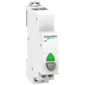 Модульная кнопка Schneider Electric iBP A9E18036 20А 1НО с зеленым индикатором