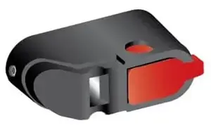 ABB OHBS12 Direct Handle for OT16-40F3/F4 Switches, Black/Red