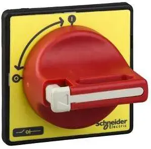 Schneider Electric KCD1PZ Door Operating Mechanism, Red-Yellow with Interlock, 60 x 60 mm
