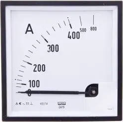 Lumel EA19N Analog Panel Ammeter 400/800A for 400/5A Current Transformer 96x96mm