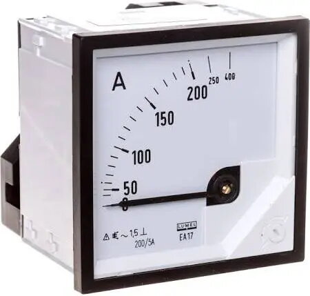 Lumel EA17N analogais paneļa ampērmetrs 200/400A