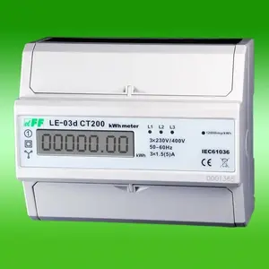 Трехфазный счетчик электроэнергии F&F LE-03 CT200 Photo 1