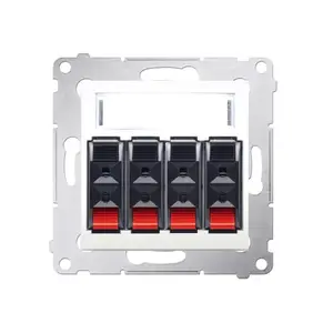Четырехместная акустическая розетка Kontakt-Simon DGL34.01/41, белая