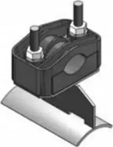 Eti-Polam U2 Pole Bracket for Spun Concrete Poles, for U203T Banding