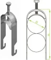Baks UKZ2/28-34 Cable Clamp