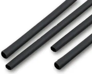 EM Group Heat Shrink Tubing with Adhesive 12/4 mm Black