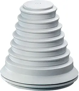 Hensel KST 70 Cable Gland, 83mm, Plastic, Light Grey, IP65