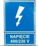 Ergom TZI Information Sign 74 x 105mm, 400/230V, 10 Pieces