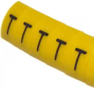 Ergom OZ-0/T Wire Marker, Yellow, 100 pcs