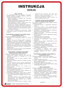ANRO Vispārīgā ugunsdrošības instrukcijas plāksne IP02/P