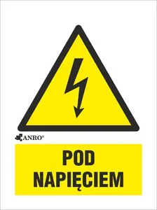 ANRO Warning Sign Pod napięciem