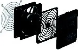 Schneider Electric NSYCAG108LP Black Outlet Grille for 108mm Diameter Opening