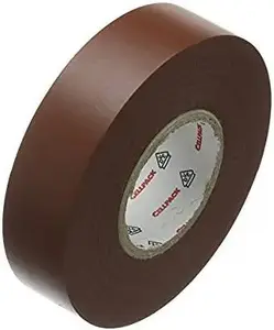 CellPack 145805 PVC Electrical Tape, 19 mm x 25 m, Brown