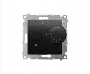 Kontakt-Simon Simon 54 Temperature Controller with Internal Sensor, 16(2) A 230V, Screw Mounting, Matte Black