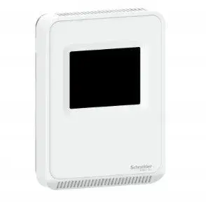 Schneider Electric SLPSTXX Temperature Sensor Controller with Touchscreen, BACnet/Modbus, Matte White