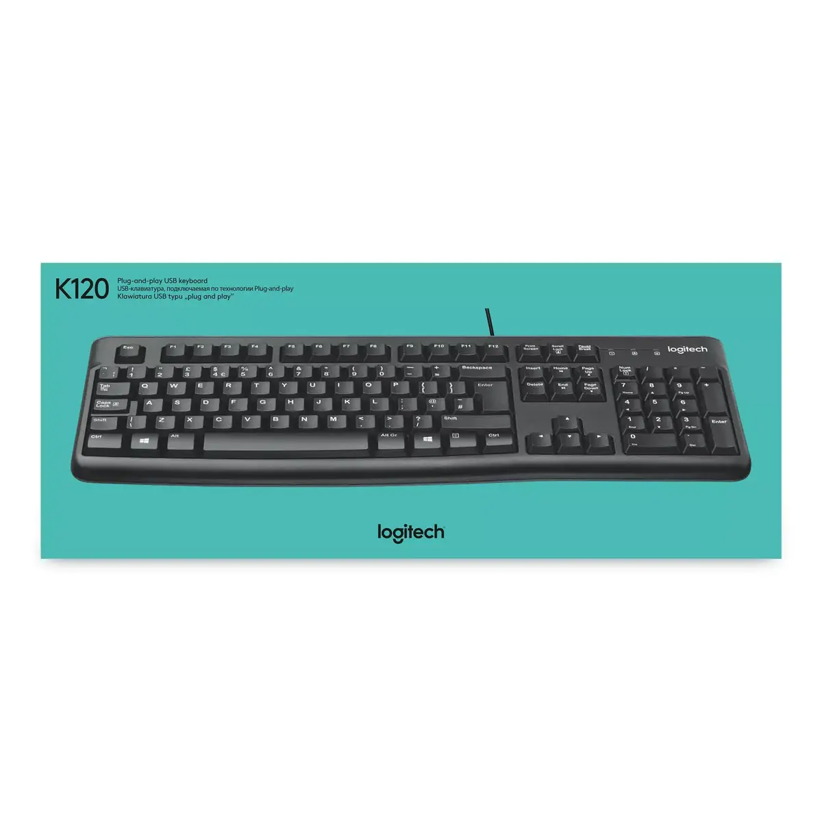 Клавиатура Logitech US K120 Photo 9