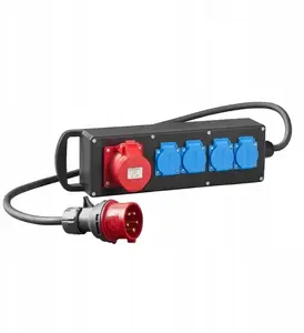 ELEKTROPLAST RS-P Rubberized Power Extension Cord 32A with 5P/32A Plug, Black