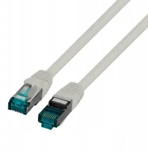 Патч-корд SecurityNET S/FTP Cat.6A, 0.15м, LSZH, серый